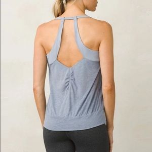 NWT Prana Bedrock Tank - medium yoga top blue